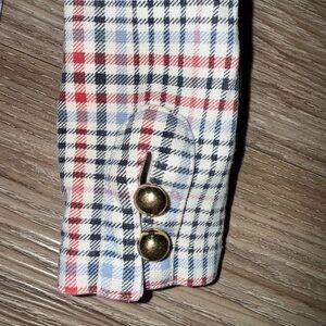 Janie and Jack Plaid Formal Kids Bottoms - Red, Blue, White